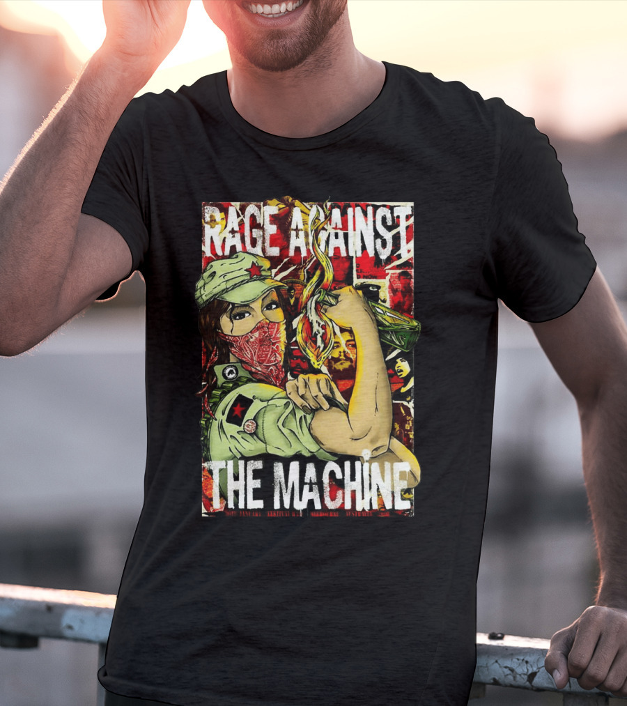 Rage Against The Machine Revolutionary Poster Style Artwork T-Shirt