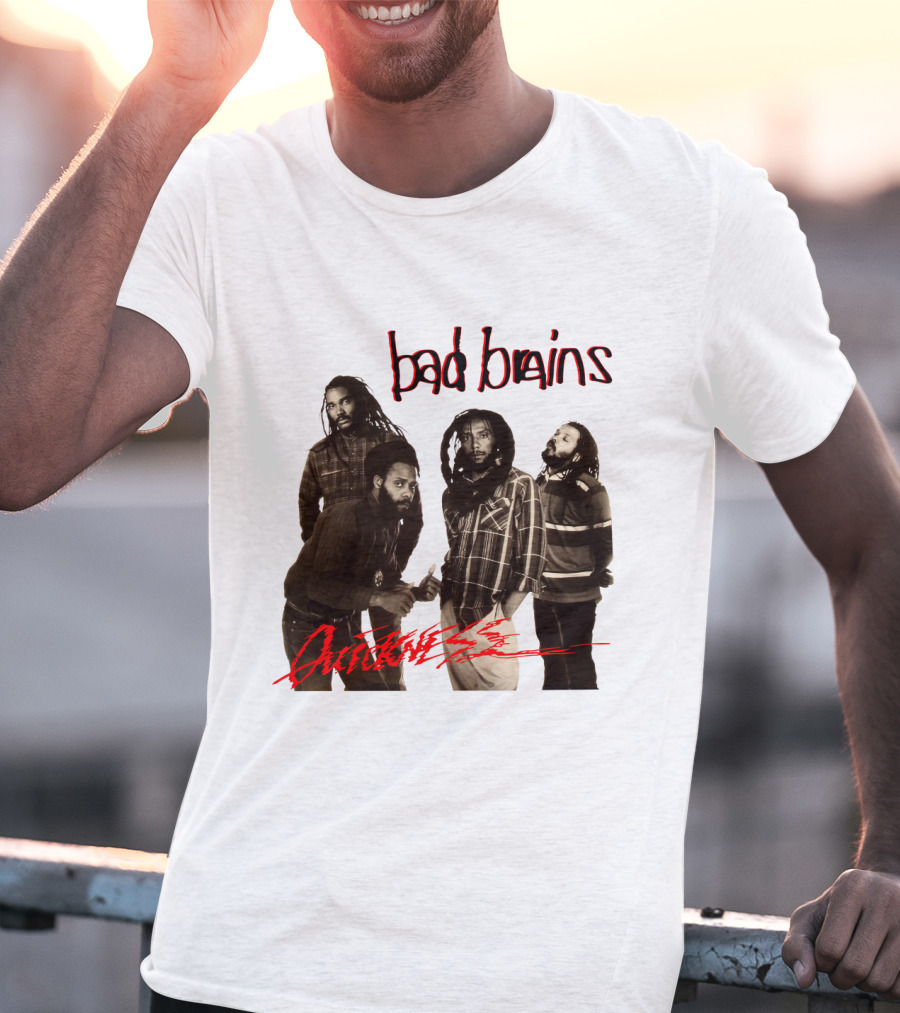 Bad Brains Attitude Vintage Band Photo T-Shirt