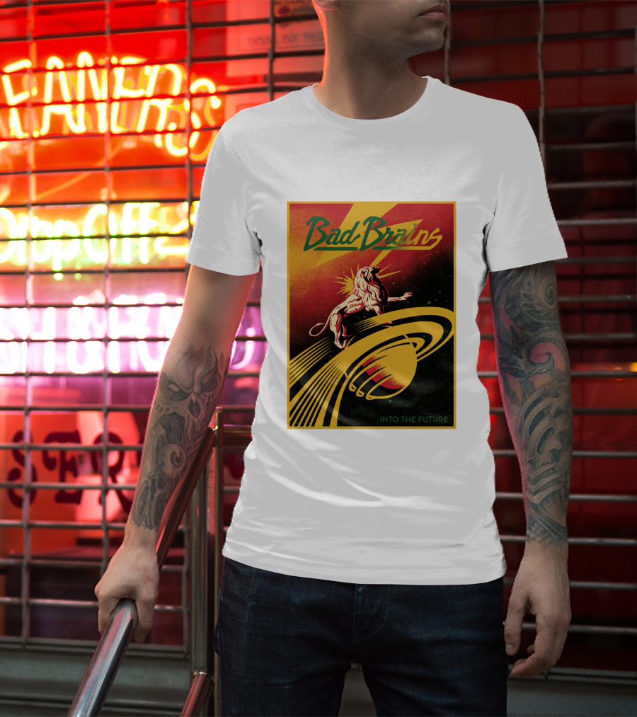 Bad Brains Into The Future Lion And Saturn T-Shirt