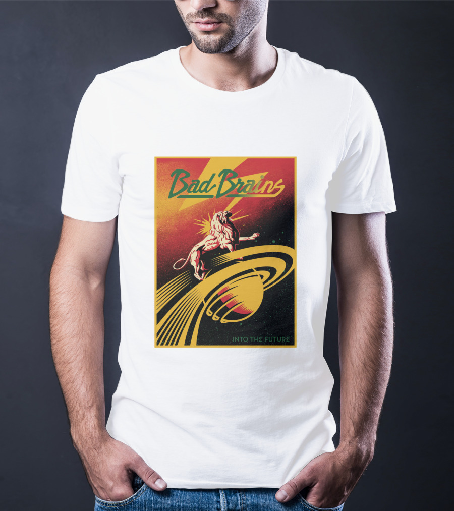 Bad Brains Into The Future Lion And Saturn T-Shirt