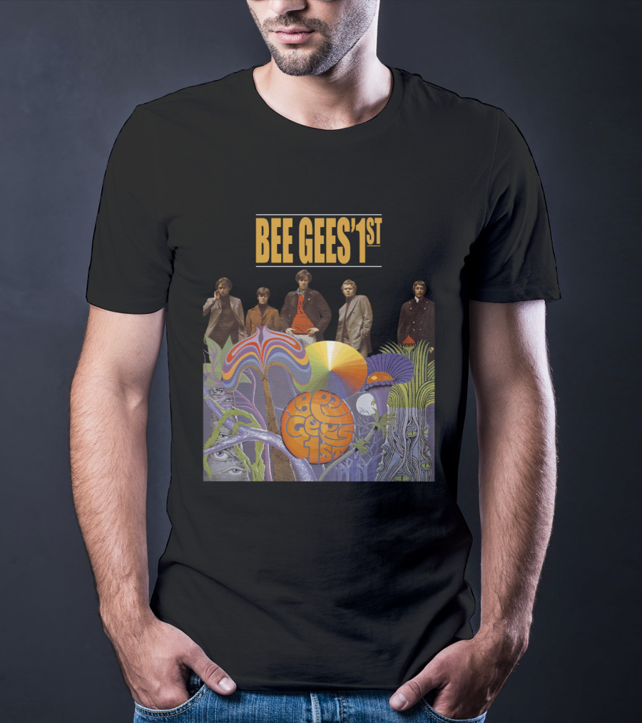 Bee Gees' 1St Psychedelic Album Cover With Band T-Shirt