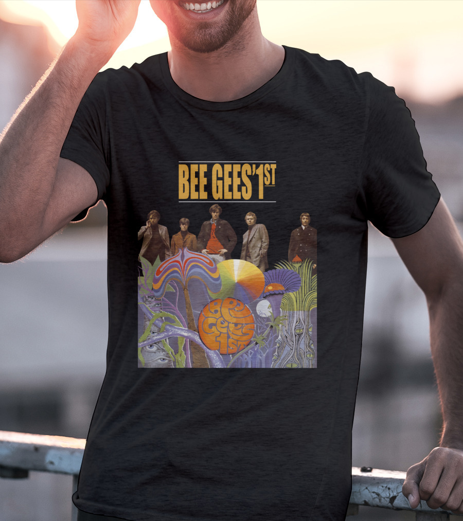 Bee Gees' 1St Psychedelic Album Cover With Band T-Shirt