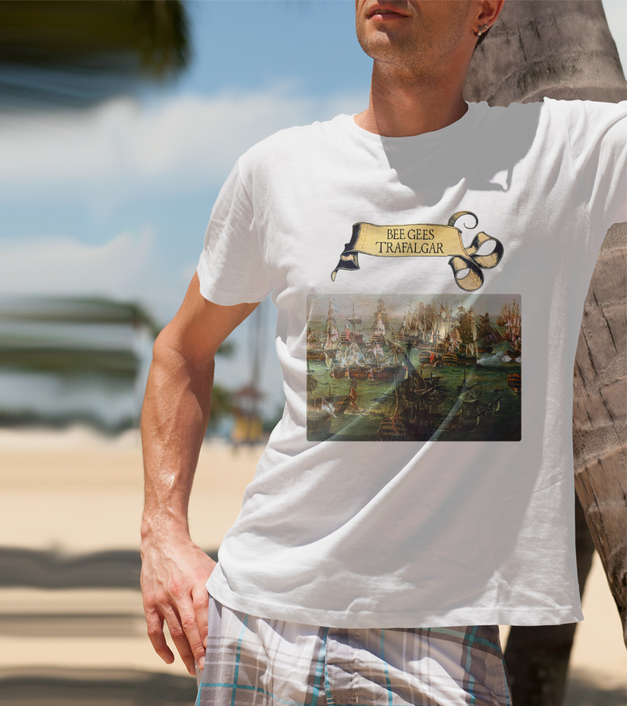 Bee Gees Trafalgar Naval Battle Scene T-Shirt