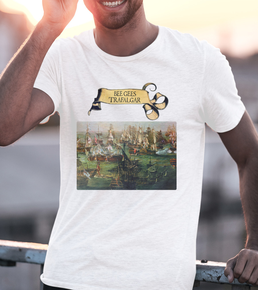 Bee Gees Trafalgar Naval Battle Scene T-Shirt
