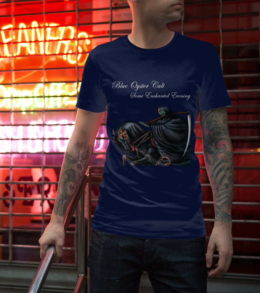 Blue Oyster Cult Some Enchanted Evening Rider With Scythe T-Shirt