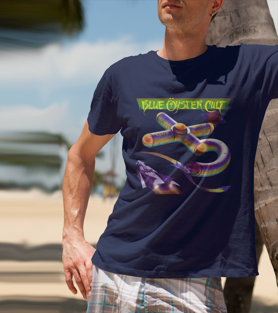 Blue Öyster Cult Club Ninja Spaceship T-Shirt