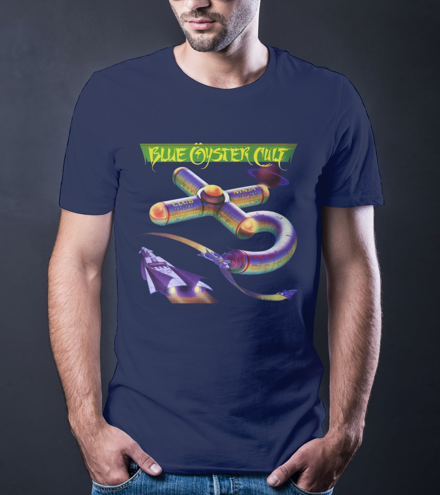 Blue Öyster Cult Club Ninja Spaceship T-Shirt