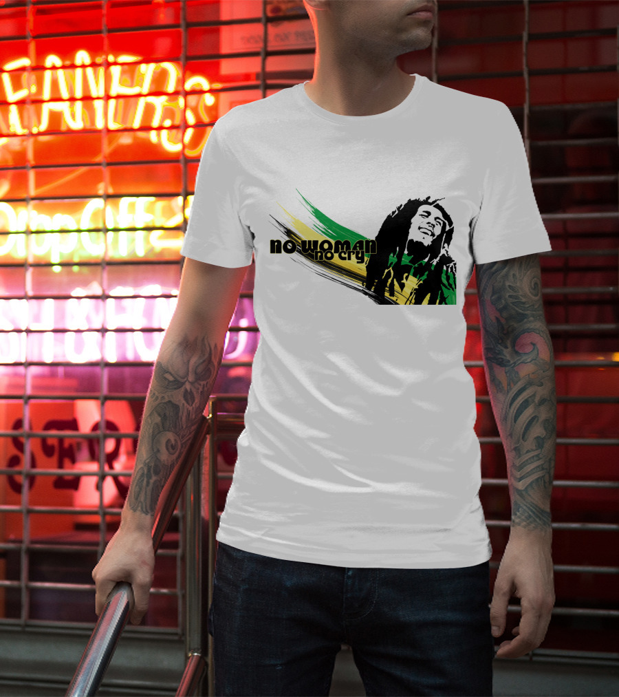 No Woman No Cry Rasta Colors T-Shirt
