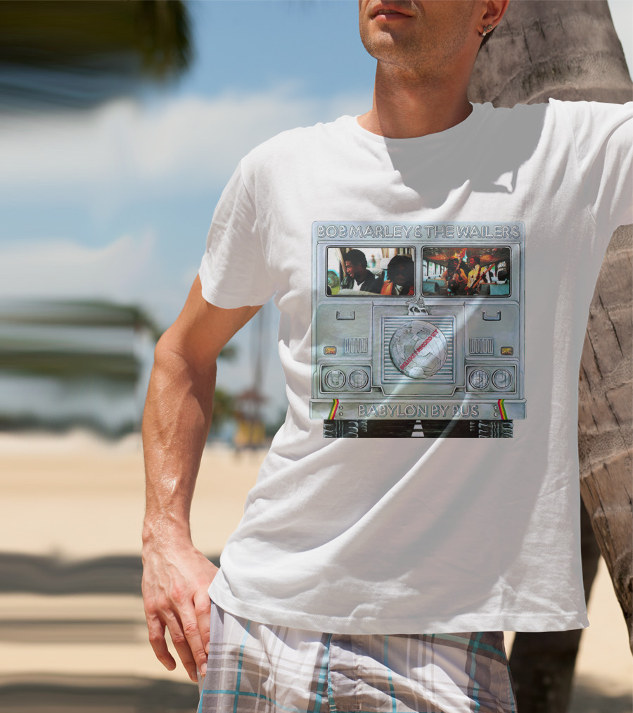 Bob Marley & The Wailers Babylon By Bus Album Cover T-Shirt