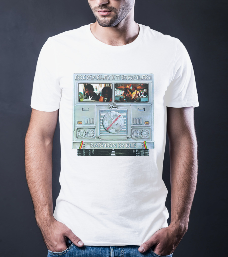 Bob Marley & The Wailers Babylon By Bus Album Cover T-Shirt
