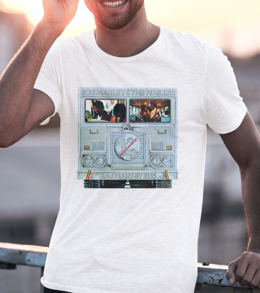 Bob Marley & The Wailers Babylon By Bus Album Cover T-Shirt