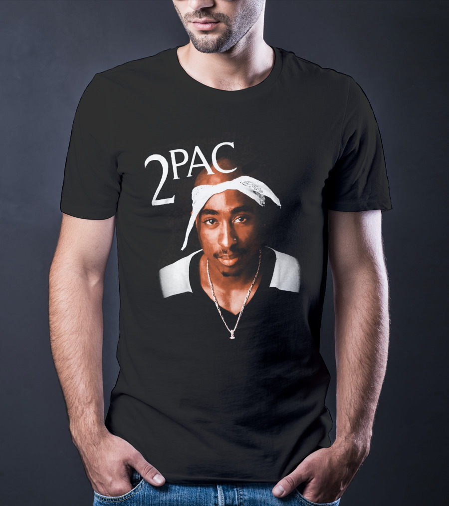 2Pac Bandana Portrait T-Shirt