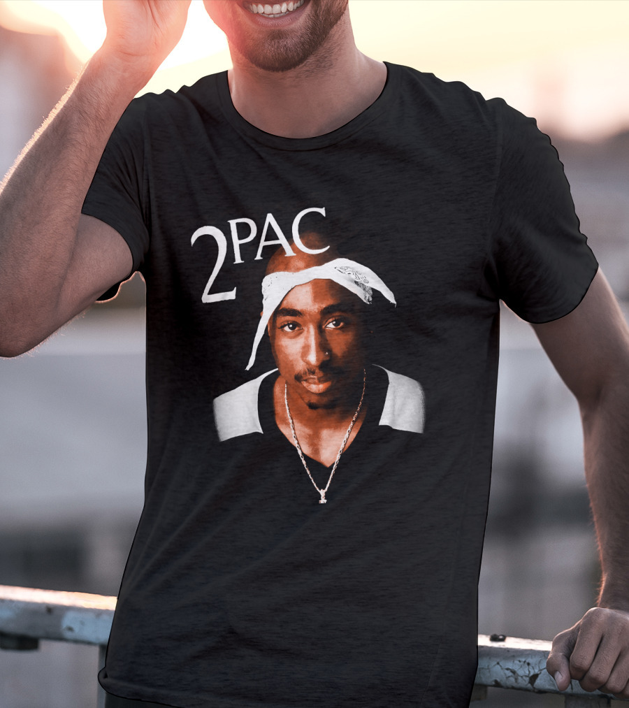 2Pac Bandana Portrait T-Shirt