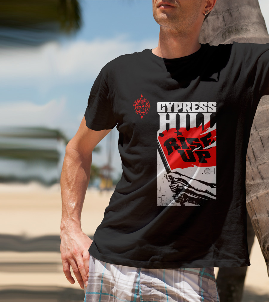 Cypress Hill Rise Up Red Flag Image Cph T-Shirt