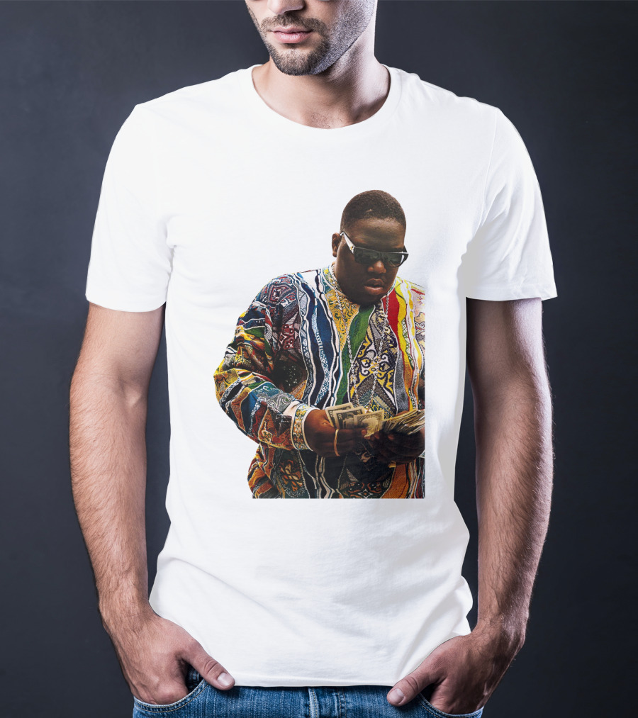 Colorful Sweater Money Counting Sunglasses T-Shirt