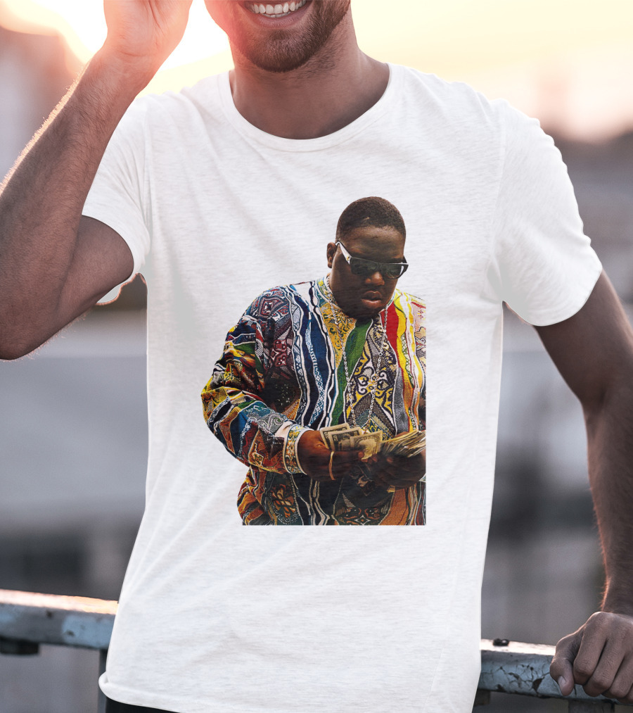 Colorful Sweater Money Counting Sunglasses T-Shirt