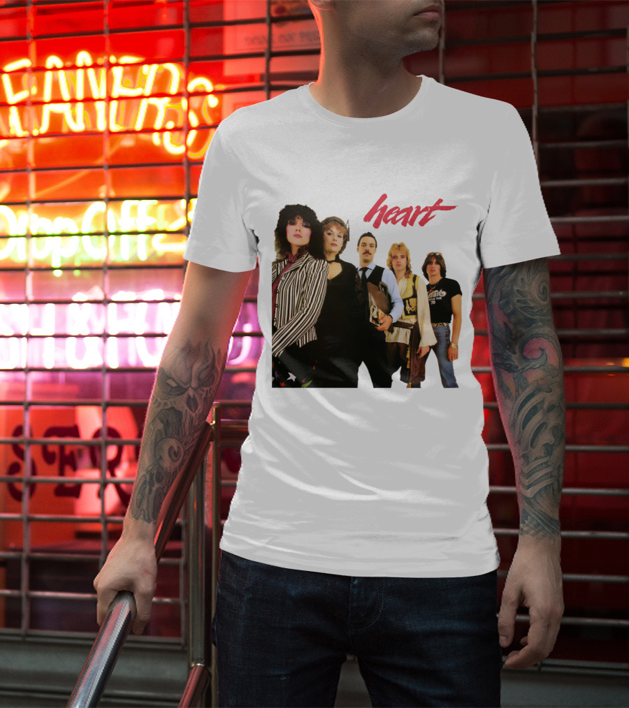 Heart Band Group Photo Lineup T-Shirt