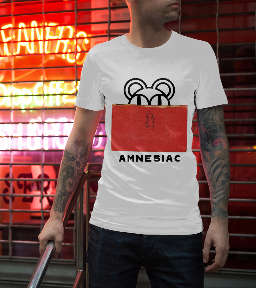 Amnesiac Radiohead Bear And Book T-Shirt