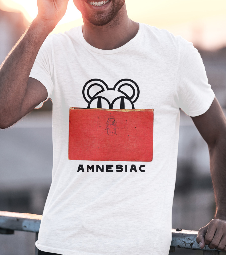 Amnesiac Radiohead Bear And Book T-Shirt