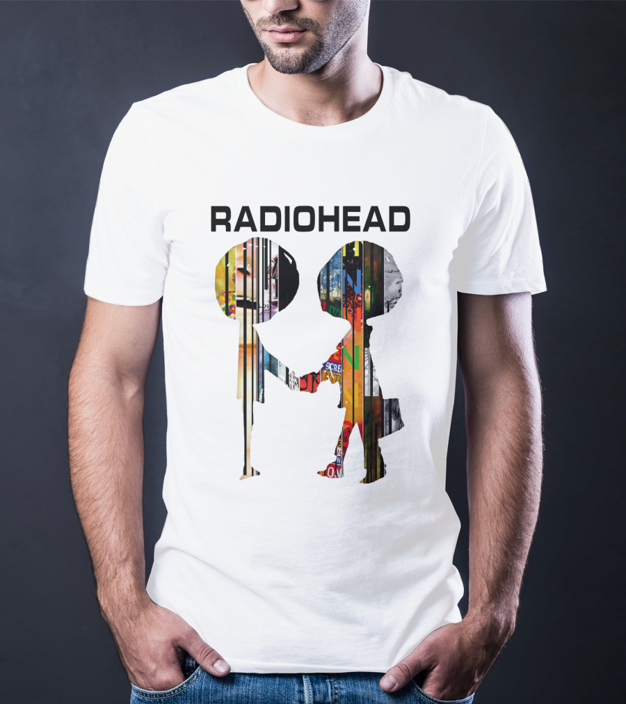 Radiohead Album Artwork Silhouettes Collage T-Shirt
