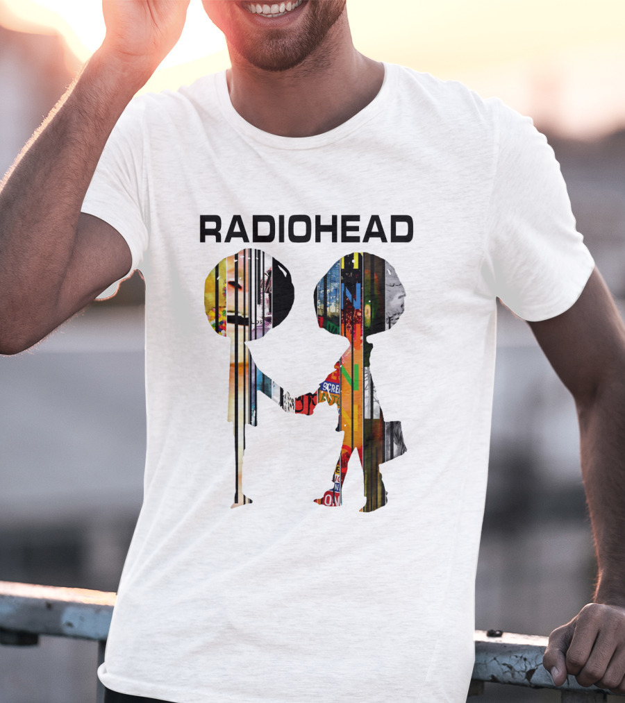 Radiohead Album Artwork Silhouettes Collage T-Shirt