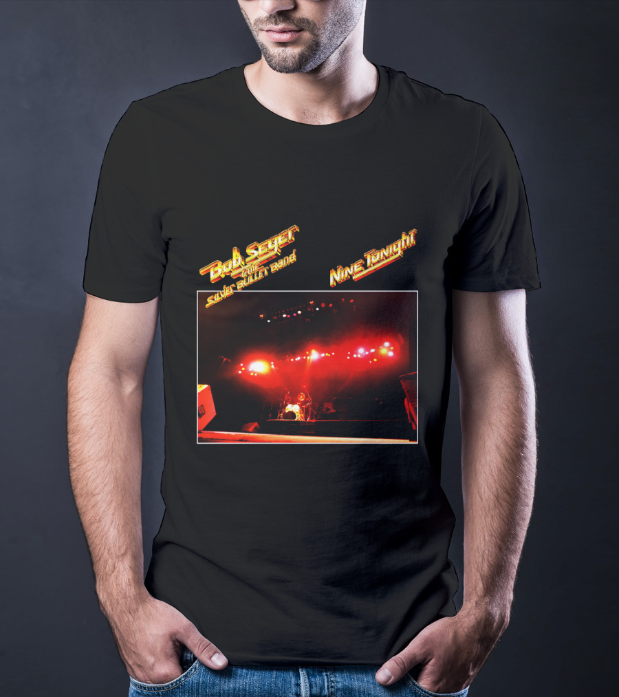 Bob Seger & The Silver Bullet Band Nine Tonight Concert Lights T-Shirt