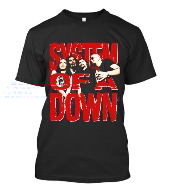 System Of A Down Band Members Red T-Shirt