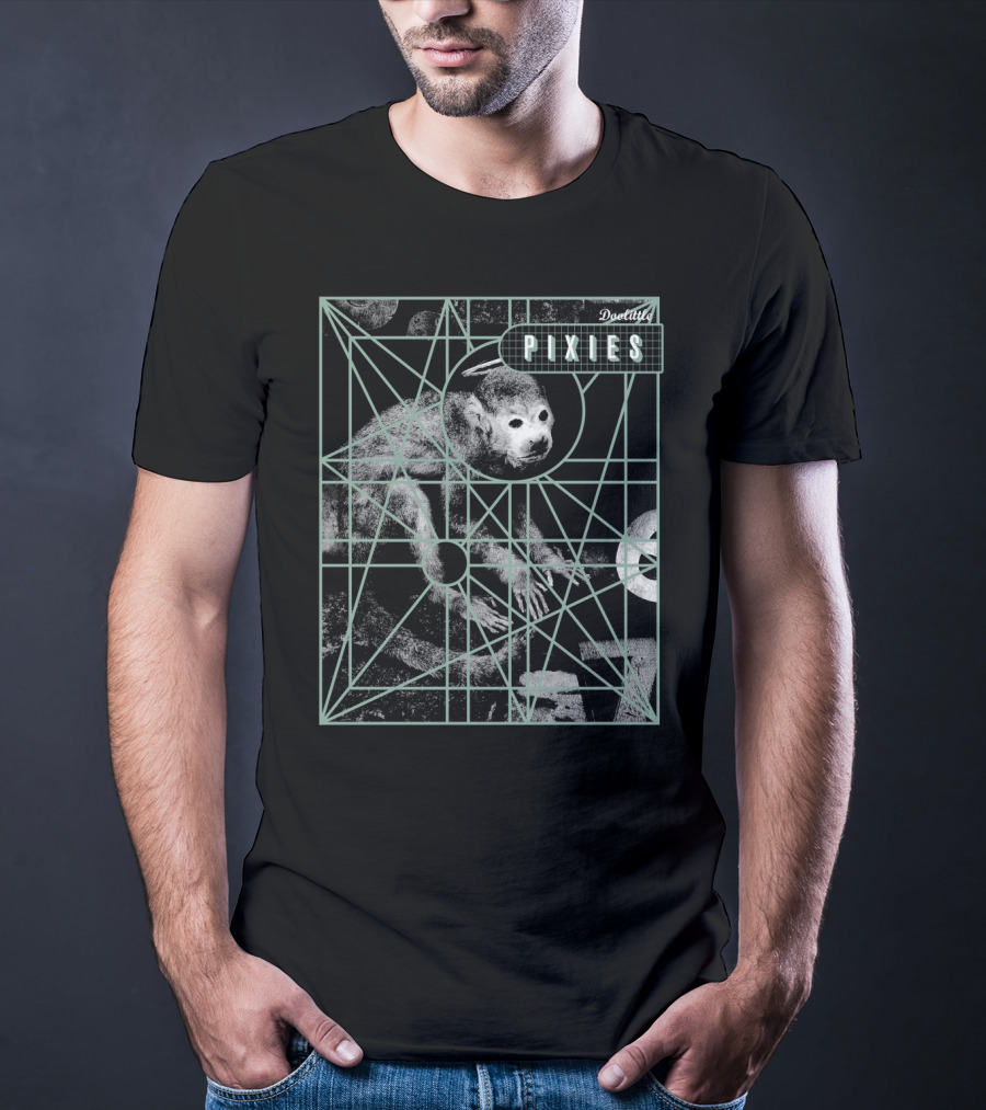 Pixies Geometric Abstract Lines And Circles T-Shirt