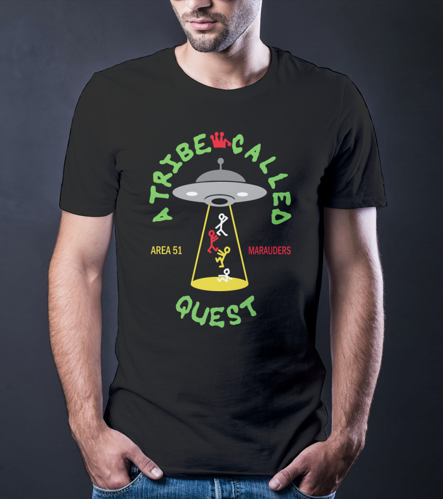 A Tribe Called Quest Area 51 Marauders Ufo Crown Iconic References T-Shirt