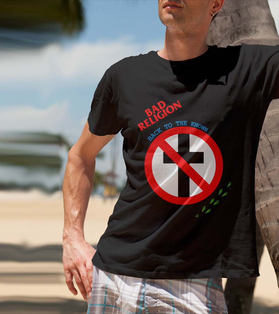 Bad Religion Back To The Known Crossed Out Cross T-Shirt