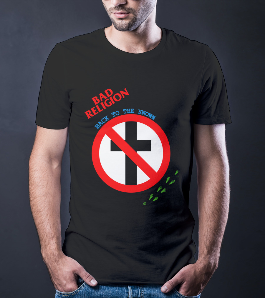 Bad Religion Back To The Known Crossed Out Cross T-Shirt