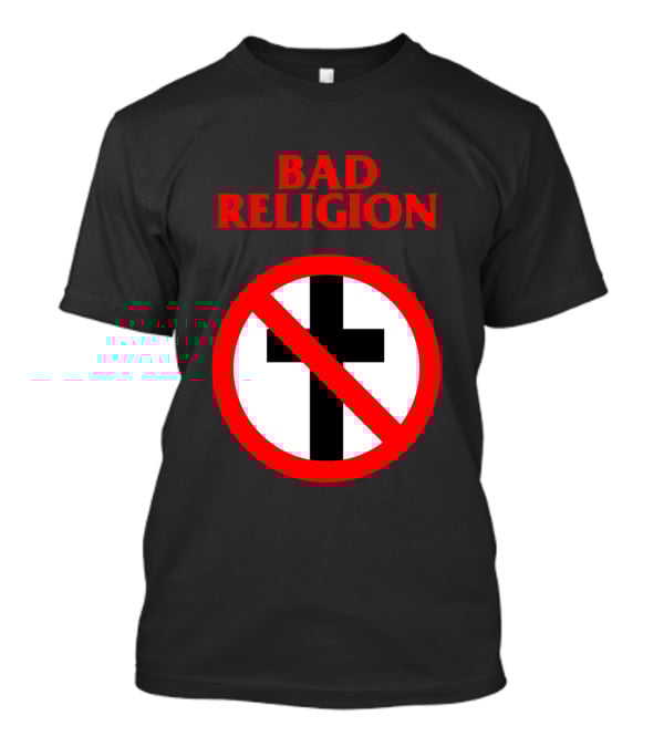Bad Religion No Cross Symbol Iconic Punk Band T-Shirt