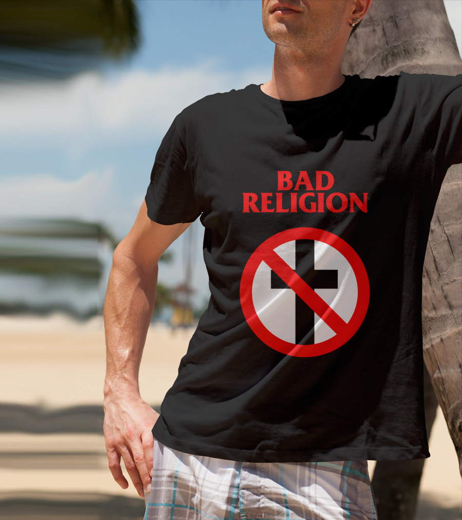 Bad Religion No Cross Symbol Iconic Punk Band T-Shirt