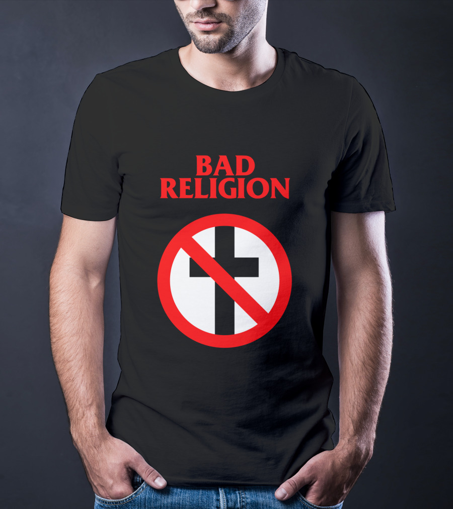 Bad Religion No Cross Symbol Iconic Punk Band T-Shirt