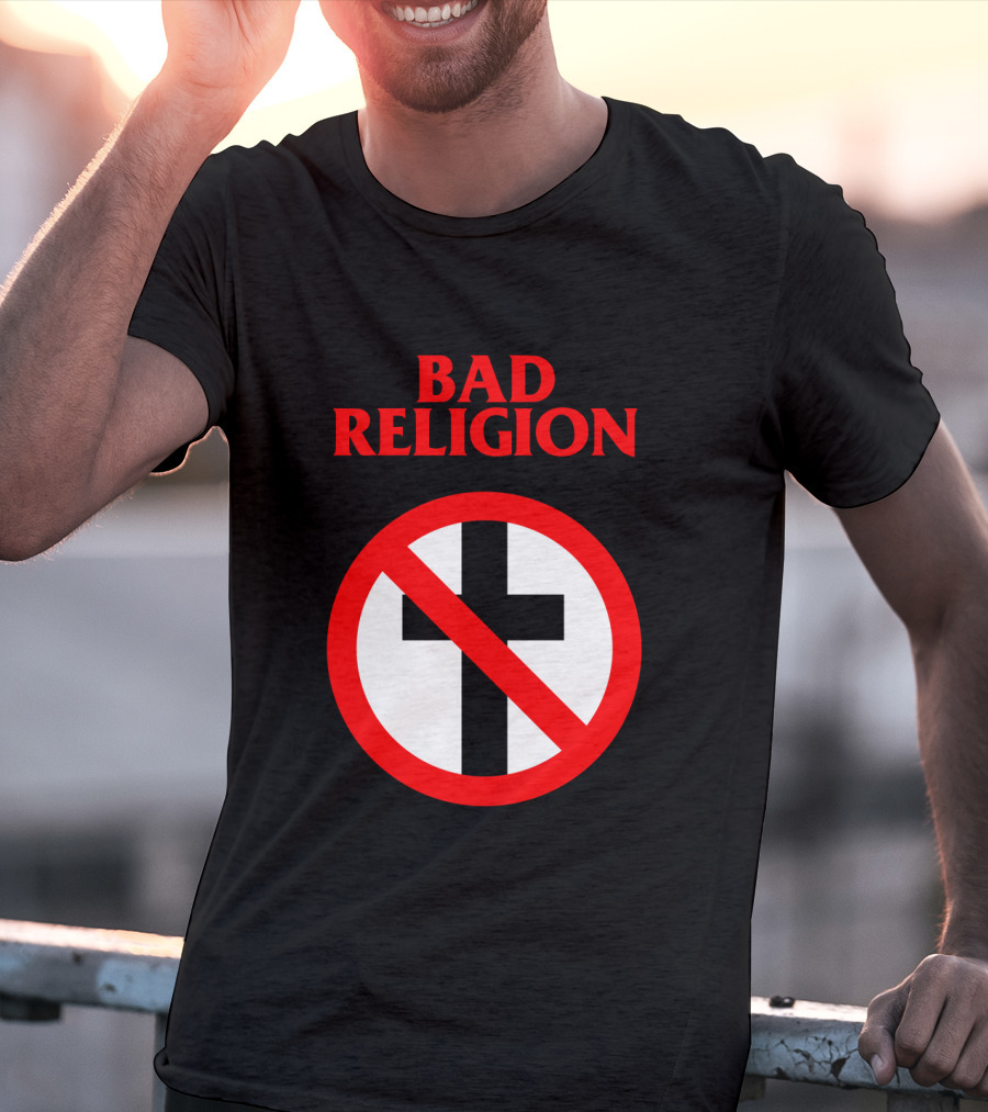 Bad Religion No Cross Symbol Iconic Punk Band T-Shirt