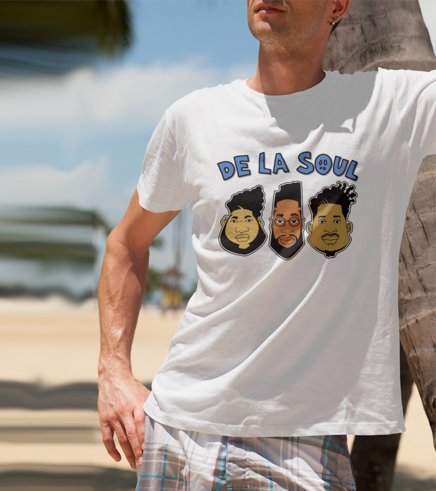 De La Soul Cartoon Faces Trio T-Shirt