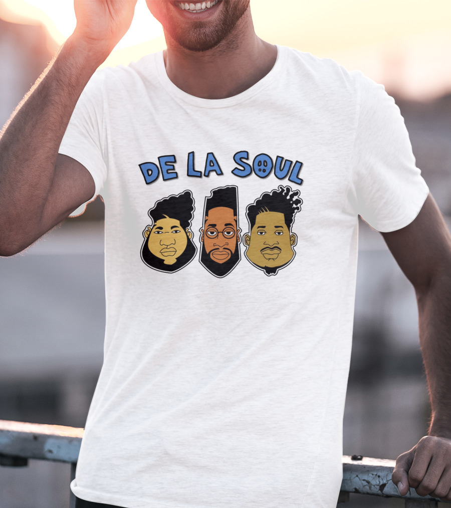 De La Soul Cartoon Faces Trio T-Shirt