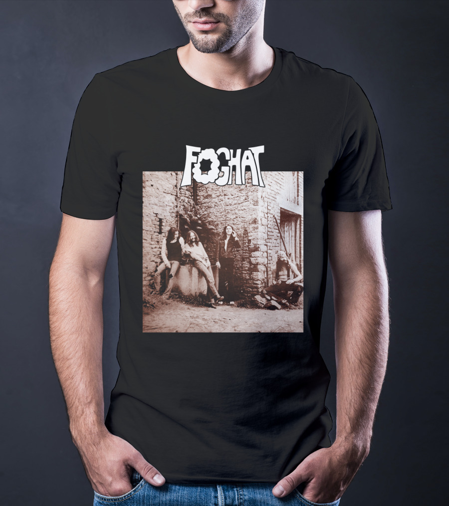 Foghat Band Vintage Wall Background Retro Photo T-Shirt