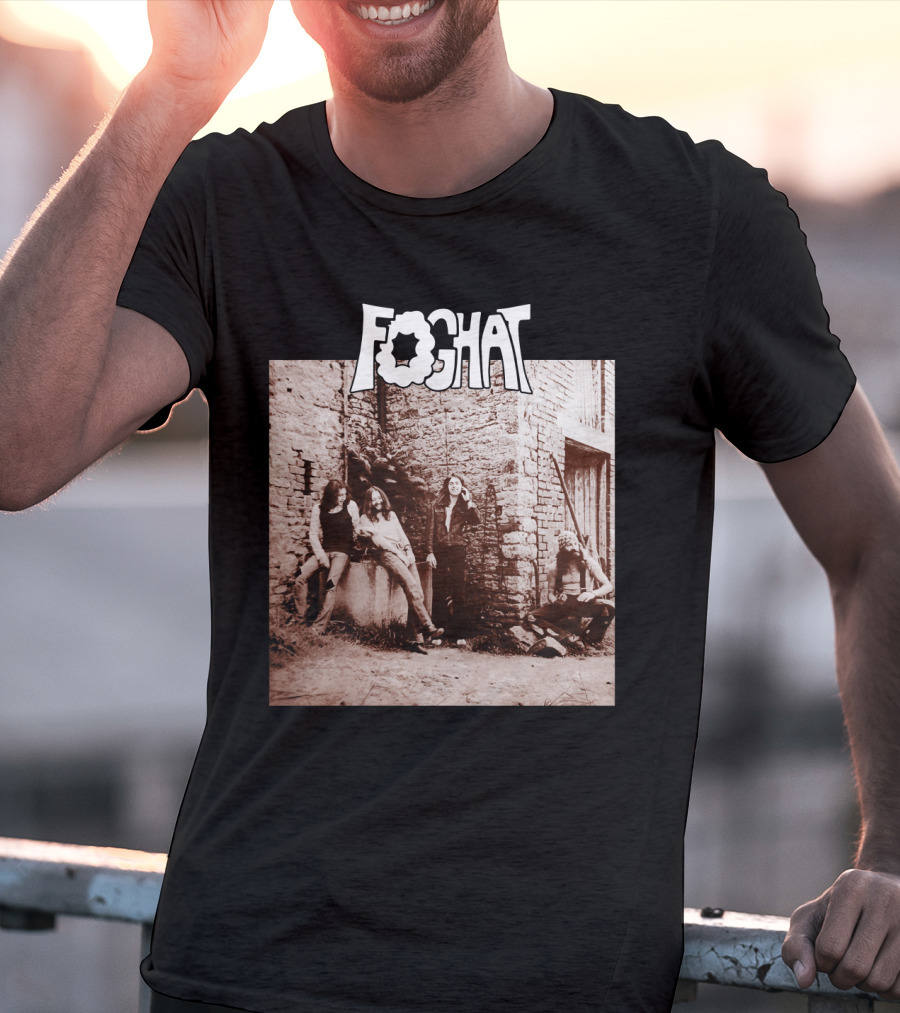 Foghat Band Vintage Wall Background Retro Photo T-Shirt