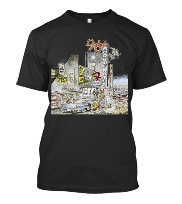 Foghat Boogie Motel Nervous Rex No Vacancies Retro Cars Scene T-Shirt
