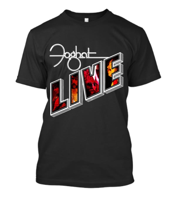 Foghat Live Album Cover Vintage Style T-Shirt