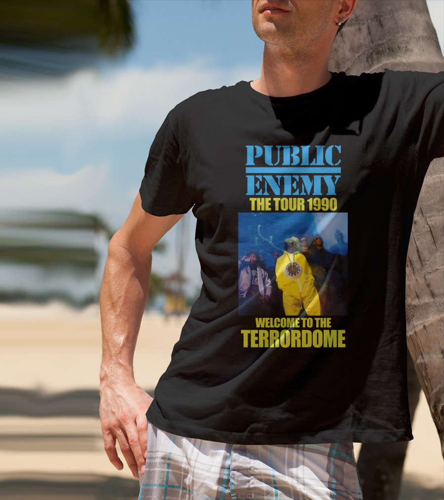 Public Enemy The Tour 1990 Welcome To The Terrordome T-Shirt
