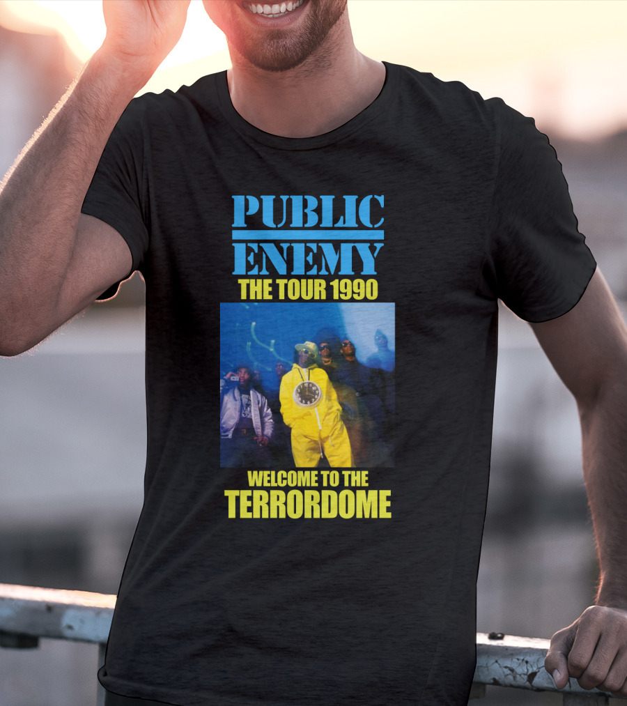 Public Enemy The Tour 1990 Welcome To The Terrordome T-Shirt