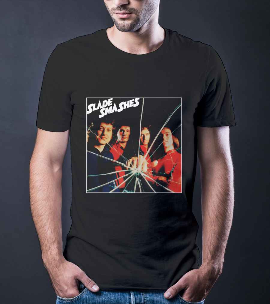 Slade Smashes Album Cover Shattered Glass Art T-Shirt