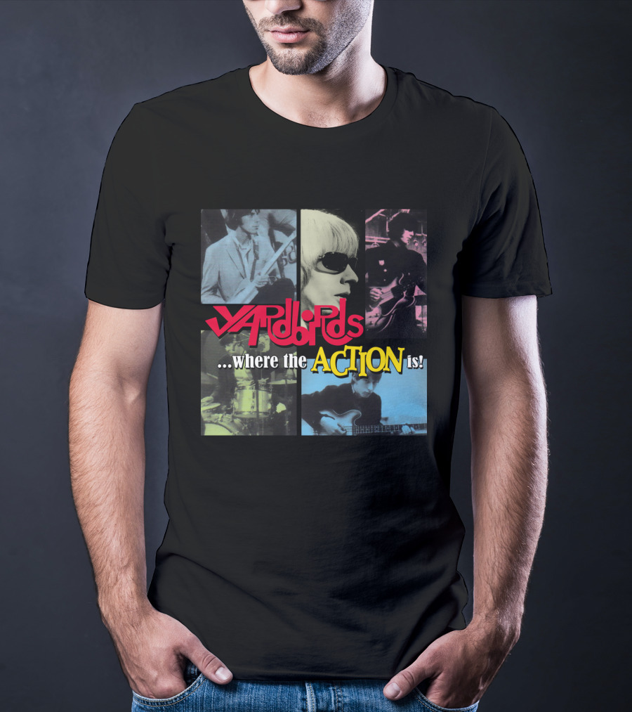 Yardbirds Where The Action Is Collage T-Shirt