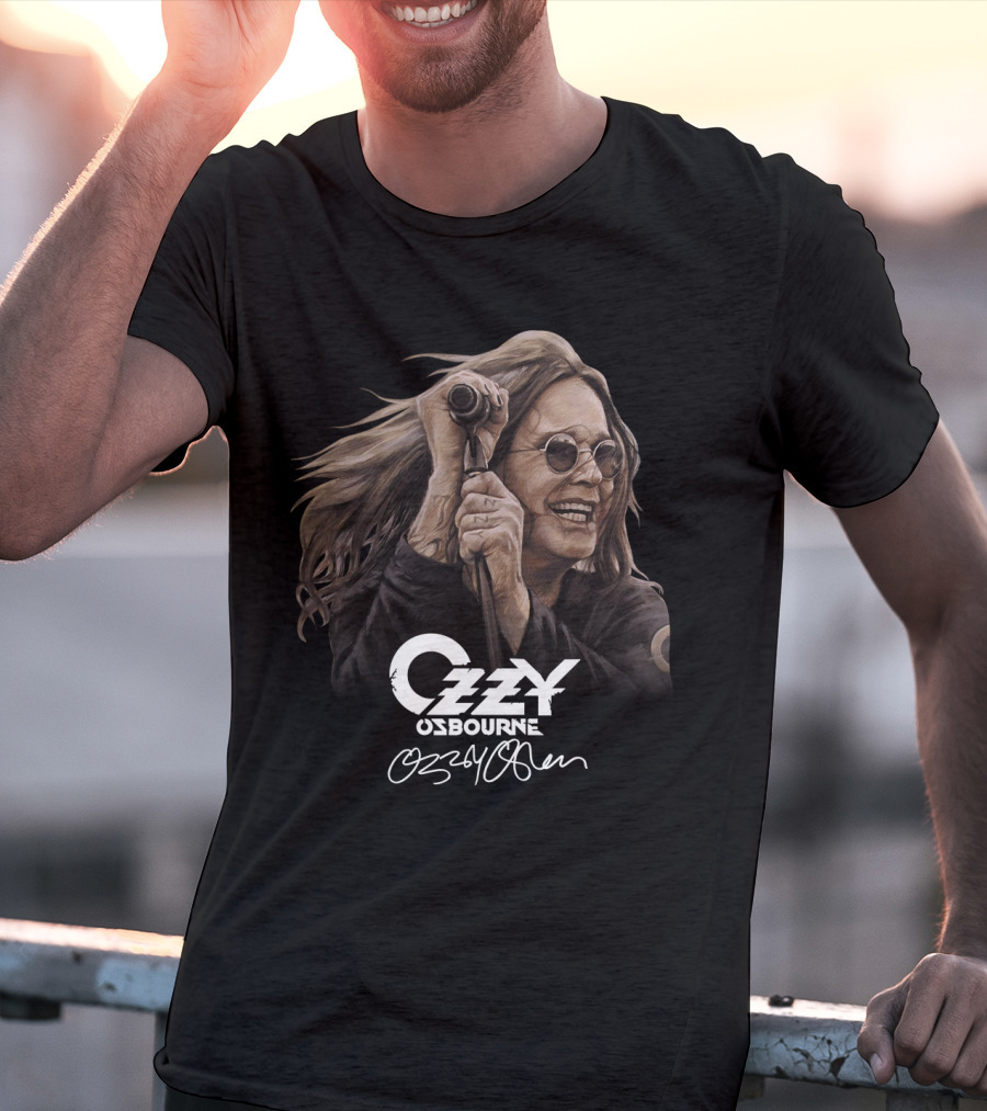 Ozzy Osbourne 20 Portrait With Signature T-Shirt