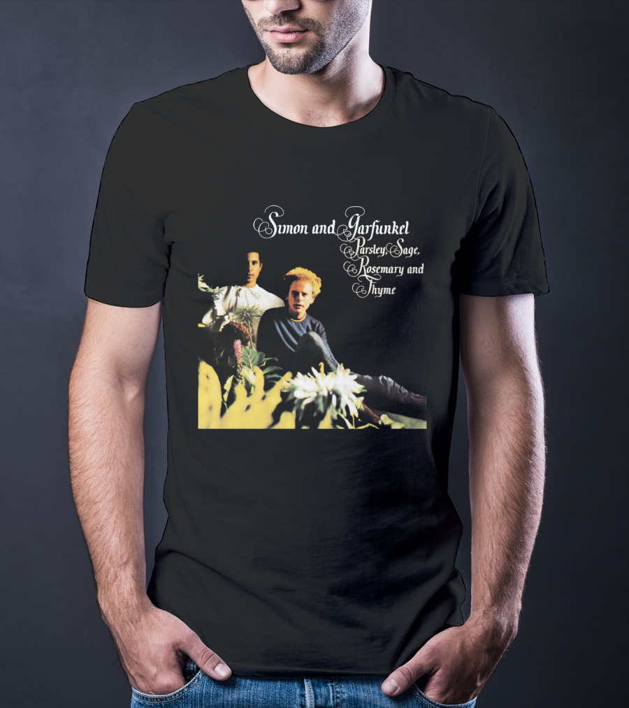 Simon And Garfunkel Parsley Sage Rosemary And Thyme Album Cover T-Shirt
