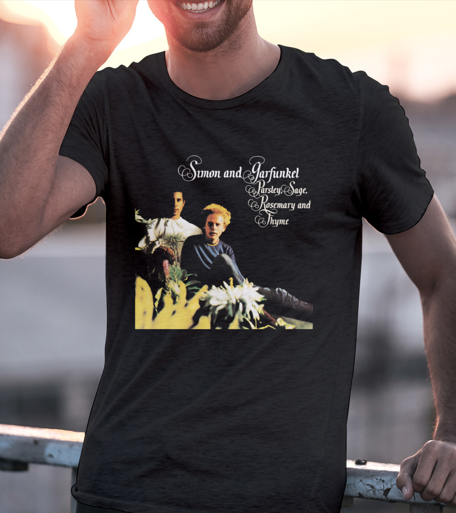 Simon And Garfunkel Parsley Sage Rosemary And Thyme Album Cover T-Shirt