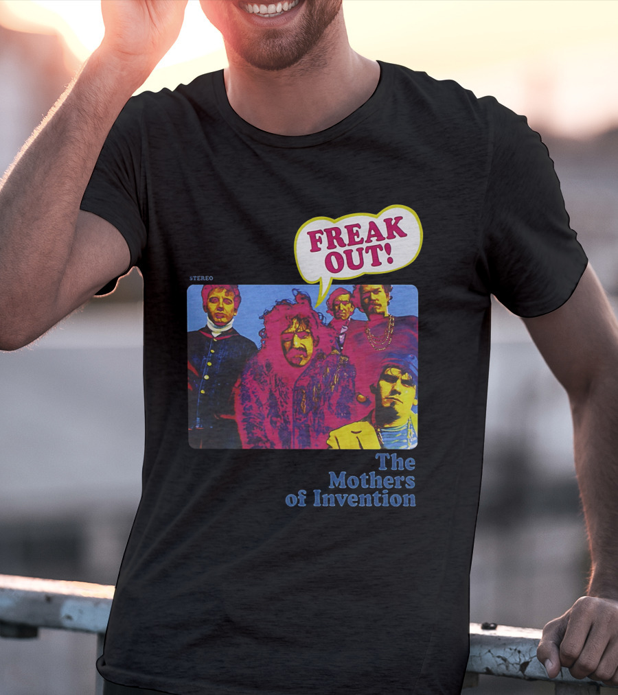 Freak Out The Mothers Of Invention Vintage Album Cover T-Shirt