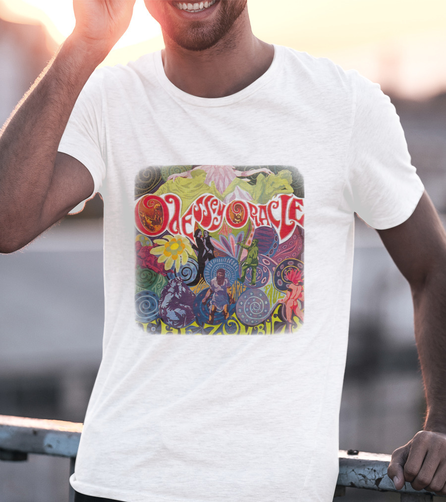 Odessey And Oracle The Zombies Psychedelic Floral T-Shirt